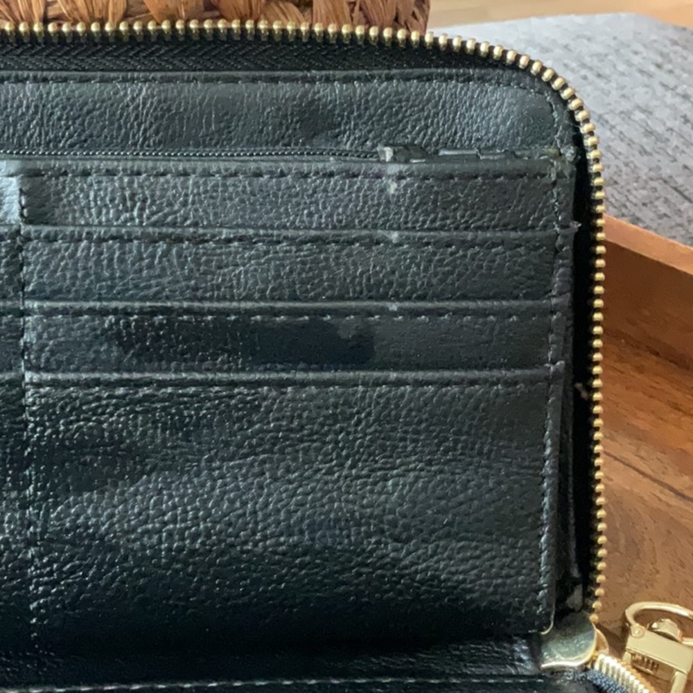 Betsey Johnson Black Wallet with Vibrant Floral Design - Picture 4 of 6
